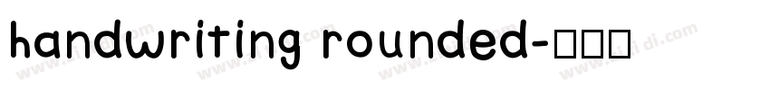 handwriting rounded字体转换
